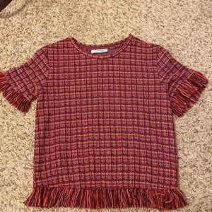 Zara fringe shirt